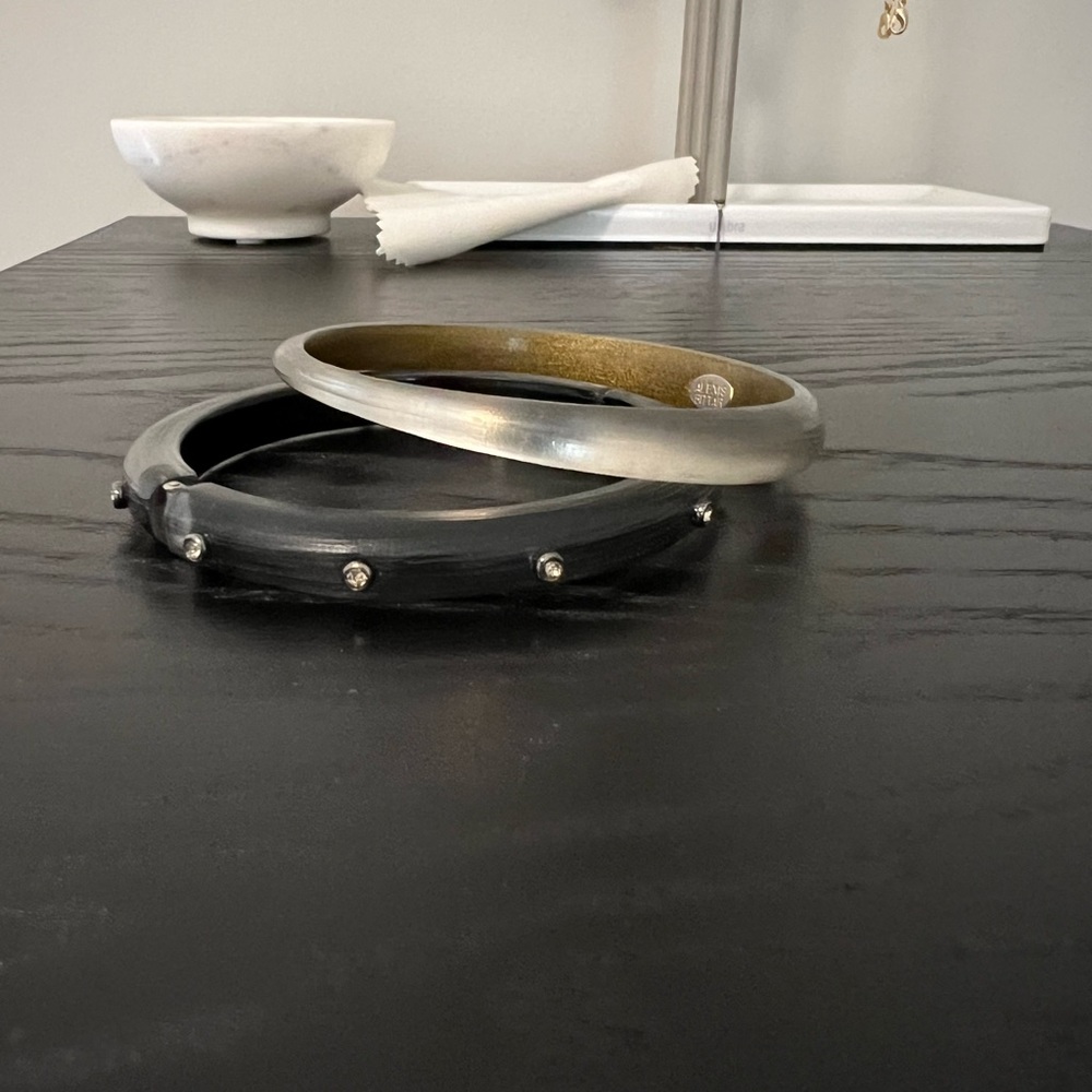 Black Alexis Bittar bangles